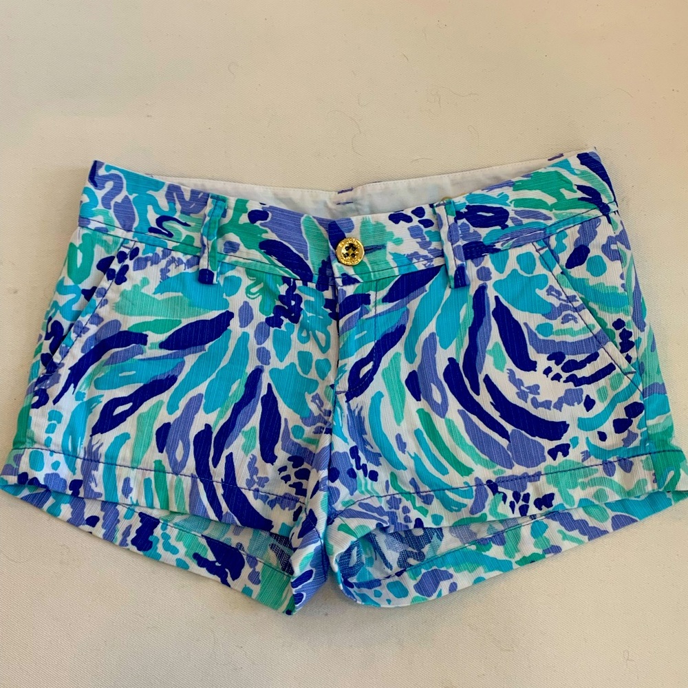 Lilly Pulitzer Walsh Shorts - Nice Ink - 00 - Picture 1 of 5